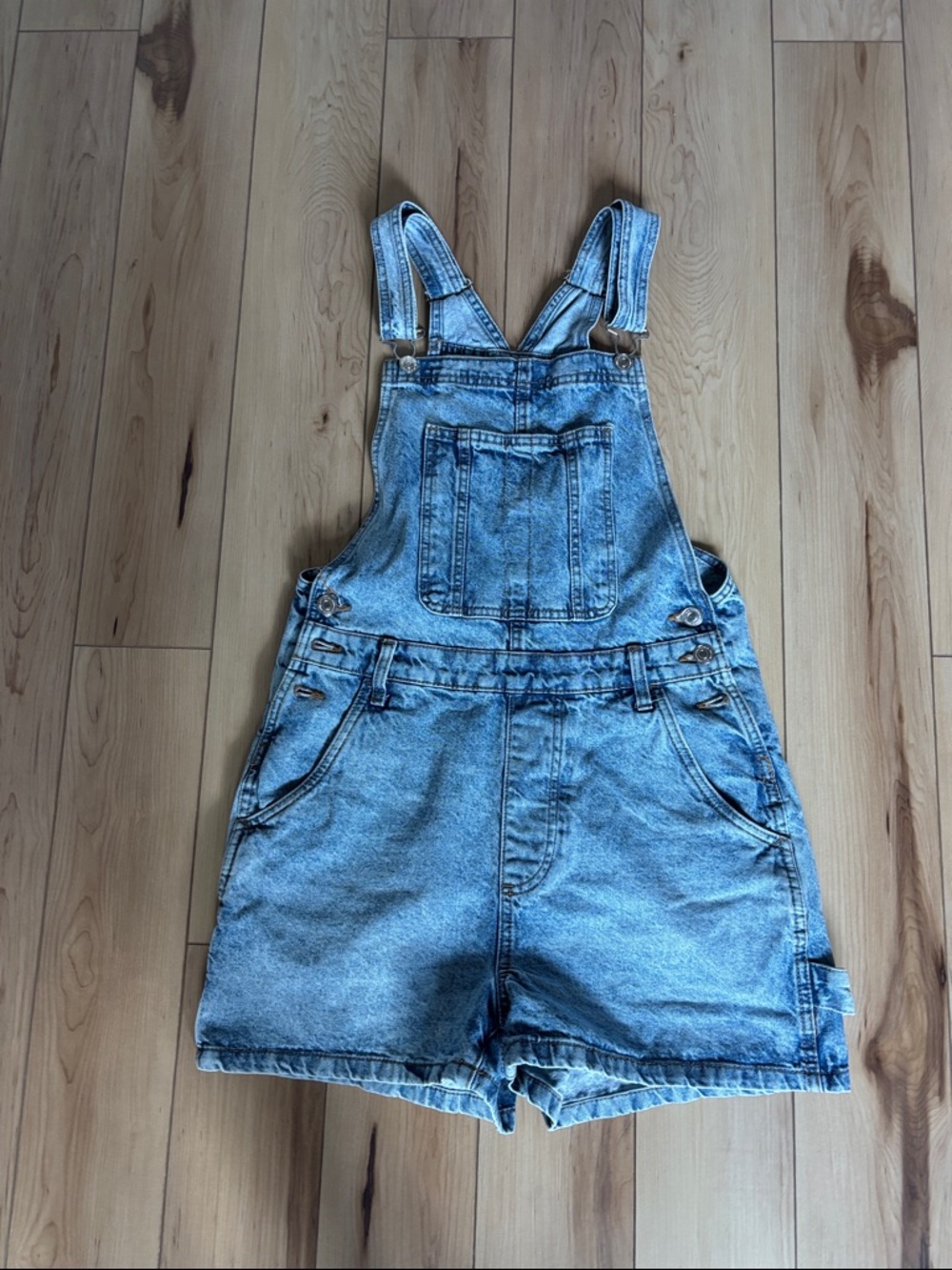 Women’s Cotton On Light Blue Denim Short Overalls